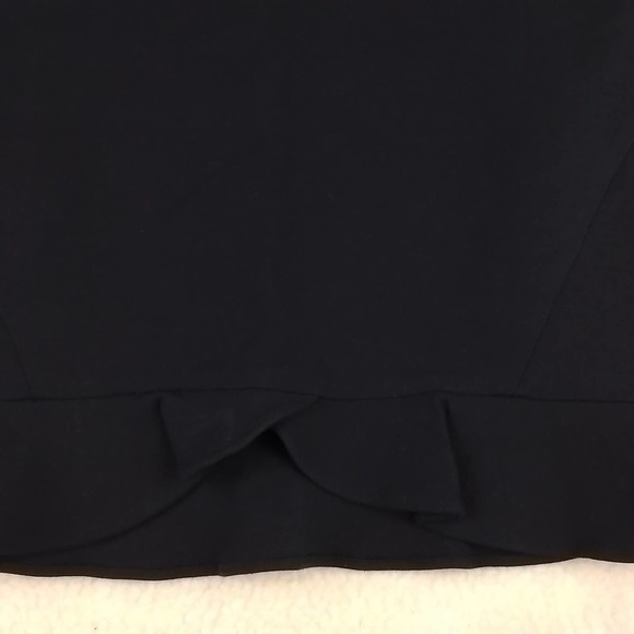 Ann Taylor Fully Lined Career Skirt Size 12 Petite in Black‎ w/ Ruffle Hem - Picture 5 of 13